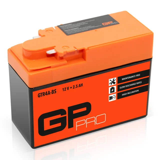 Batterie 12V 2,5Ah GEL GP-PRO GTR4A-BS moto scooter similaire YTR4A-BS YTX4A-BS