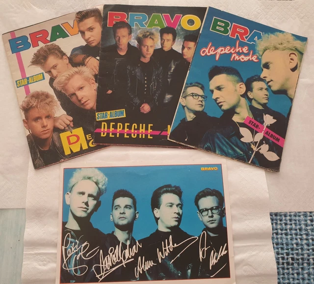 Depeche Mode Bravo Star Album (86,87,90) + Autogrammkarte