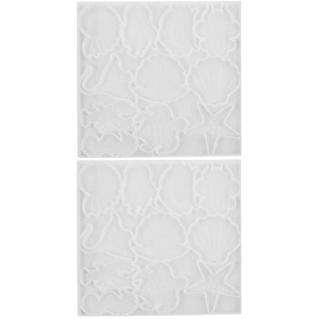 2 pz stampo per animali marini in silicone fai da te stampo per fusione silicone epossidico epossidico creativo