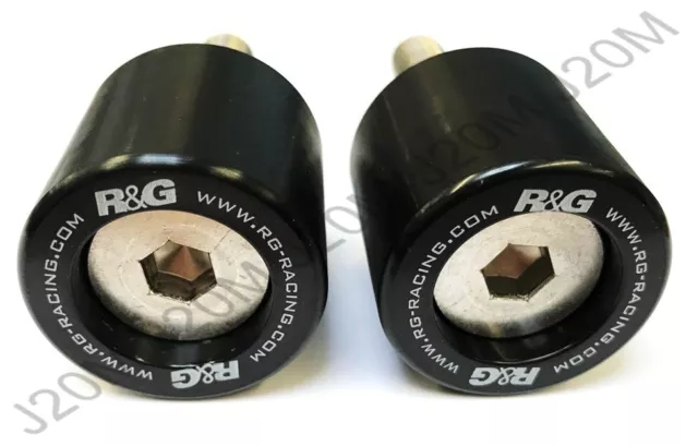 R&G Bar End Sliders Weights Black for BMW F800R 2009 2010 2011 2012 2013 2014