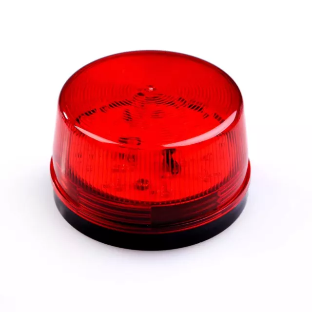 NEW LED 12V Security Alarm Strobe Signal Warning Siren Blue Red Flashing Light 3