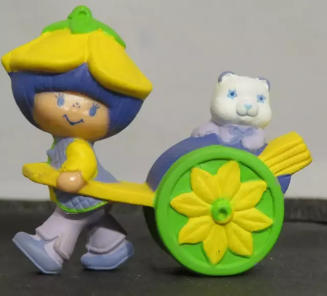 Vintage Strawberry Shortcake Almond Tea w Marza Panda cart Miniature 1983