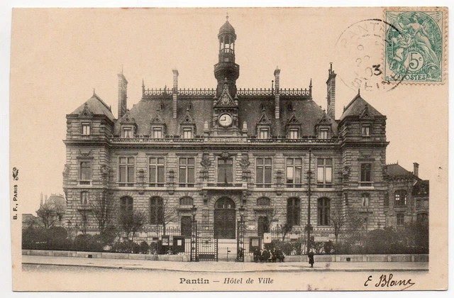 PANTIN - Seine Saint Denis - CPA 93 - l'Hotel de ville