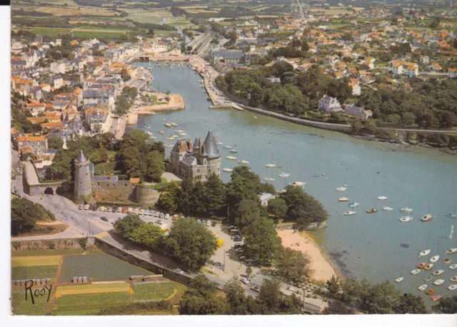 Cpsm Pornic Vue Aerienne Sur Le Chateau Et Le Port