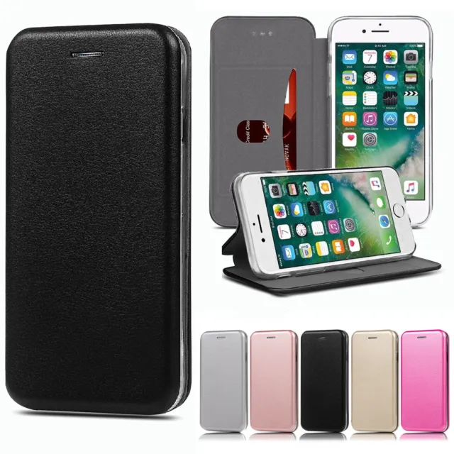 Case For iPhone 6 7 8 X SE 2020/2022 Slim Wallet Leather Flip Phone Stand Cover