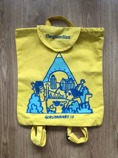 Yellow Glastonbury Festival Guardian Bag 2017