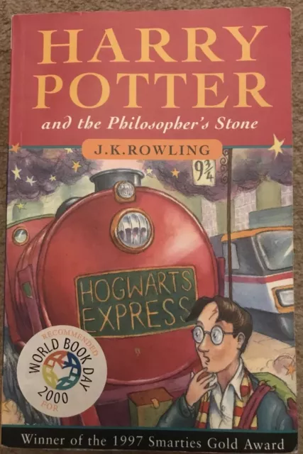 Harry Potter and the Philosopher's Stone early print paperback book with errors.