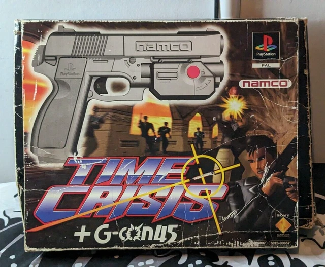 TIME CRISIS PS1 Boxed with G-Con 45 Light Gun x Games - Main Image