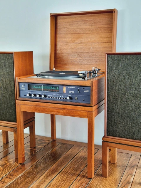 1972 DYNATRON HFC-56 Teak Radiogram with Lenco GL75 Record Player ...