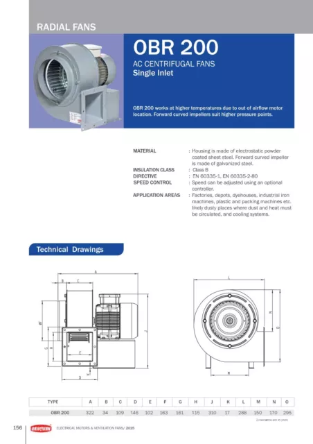 Ventilatore a vite ventilatore radiale ventilatore radiale ventilatore radiale TURBO1950m3h 2