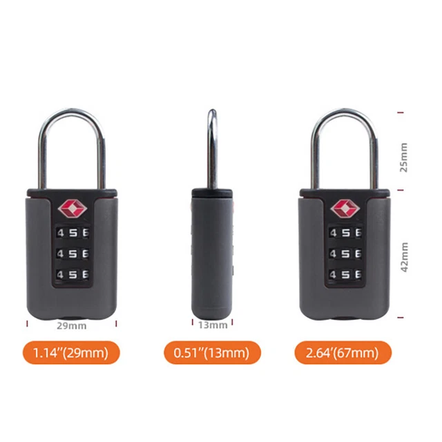 PADLOCK PASSWORD LOCKS TSA Customs Code Lock For Travel Luggage