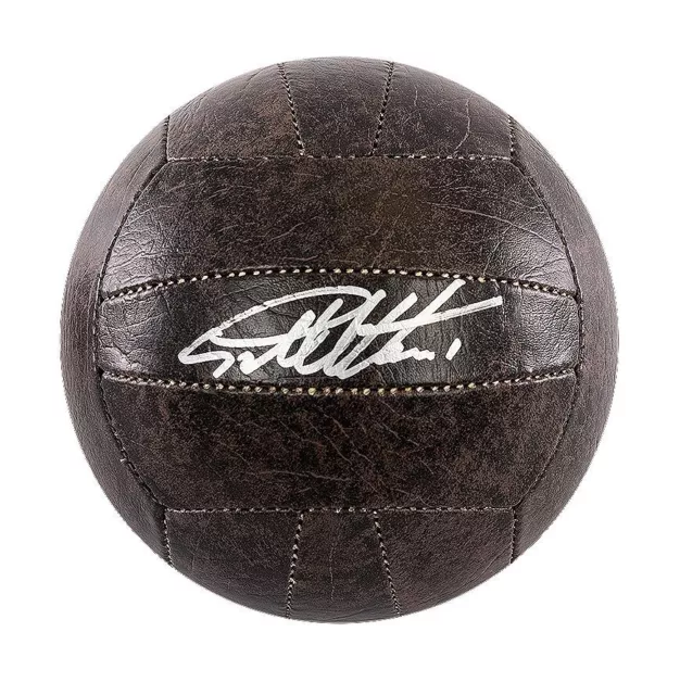 Sir Geoff Hurst Signed Football - Retro Ball - In Acrylic Display Case 3