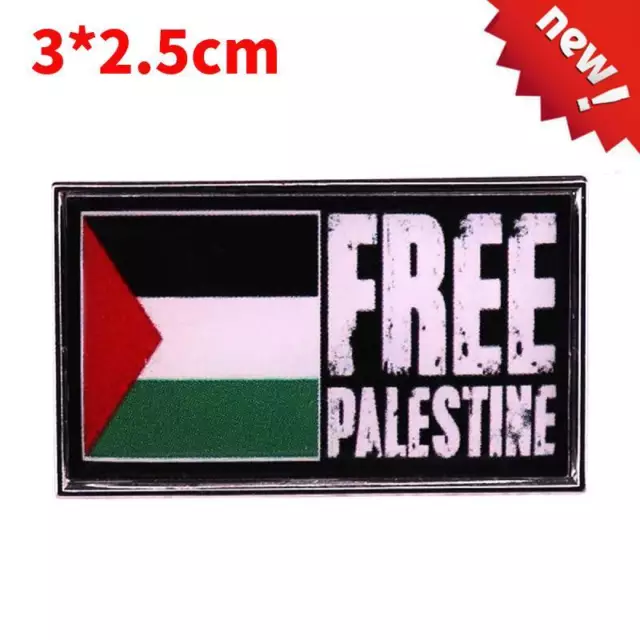 1X Palestine Palestinian Flag Pin Badge Lapel Free Palestine Enamel Brooch*