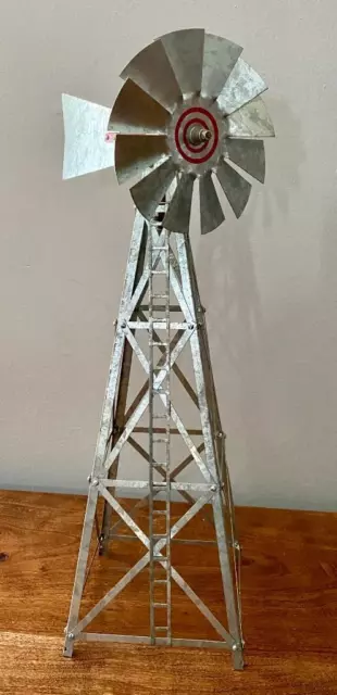 Vintage Aero Miniature Windmill Galvanized Steel Salesman Sample