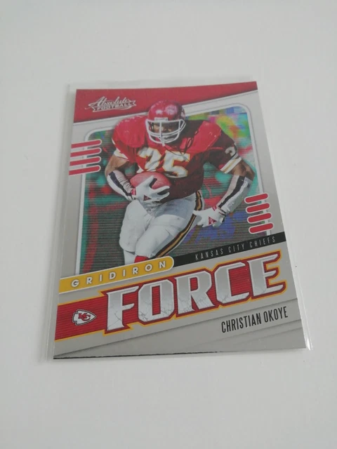 Christian Okoye Kansas City Chiefs 2019 Absolute Gridiron Force #6 NFL...