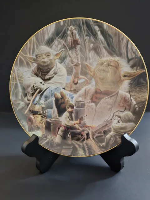 Star Wars Hamilton Plate Collection Heroes & Villains - Yoda #3902A w/ COA