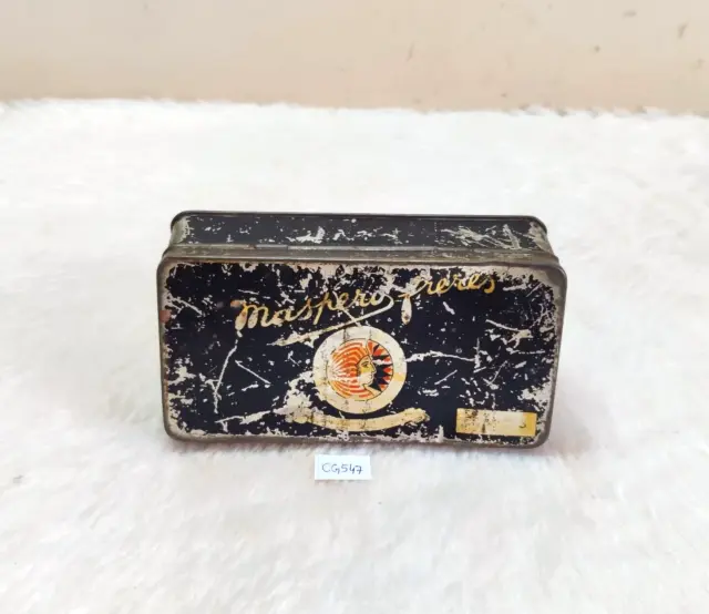 1950s Vintage Maspero Freres Cigarette Advertising Tin Box Egypt CG547