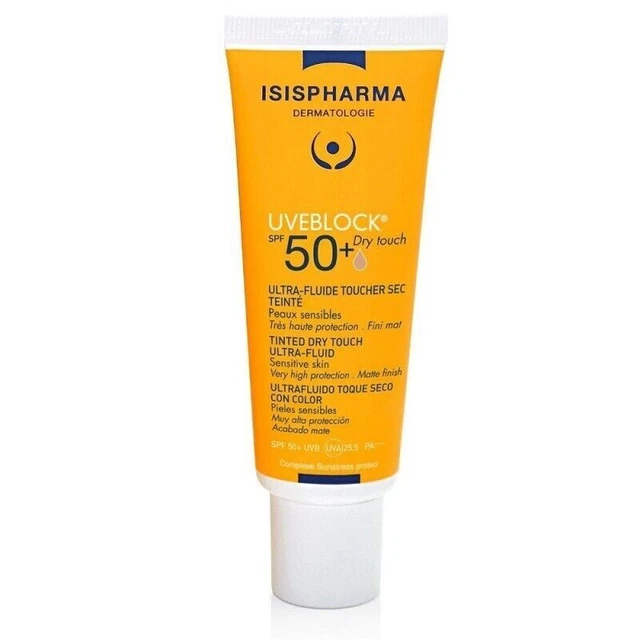 Isispharma UVEBLOCK Protettore Ultrafluido Colorato Dry Touch, SPF 50