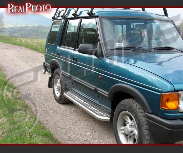 ALL BLACK STEALTH SIDE STEPS RUNNING BOARDS FOR LAND ROVER DISCOVERY 3 & 4 04-16