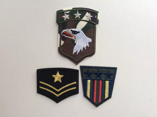 SET LOTTO 3 Toppe Patch, US Military, US Army , Patch Militari