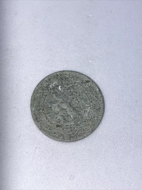 Belgium 5 Cents Coin~1916 WW1 German Occupation