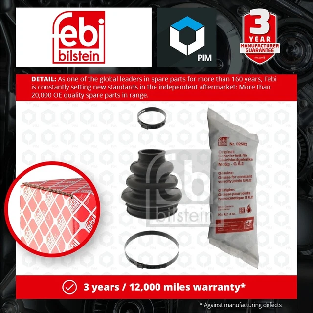 CV Joint Boot fits BMW Z4 E85, E86 3.0 06 to 08 Automatic Transmission C.V. Febi