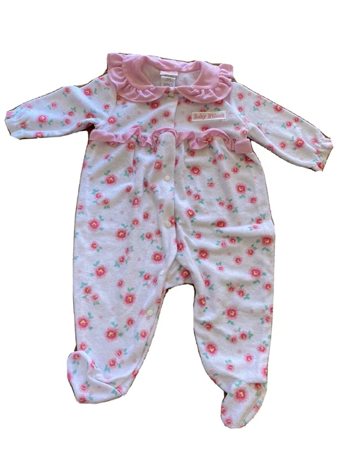 Vintage Baby B’gosh Baby Girl Floral Sleeper Peter Pan Collar medium 12-19lbs