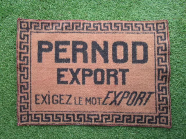 Ancien rare tapis de cartes publicitaire Pernod Export no pastis Ricard Pichet.