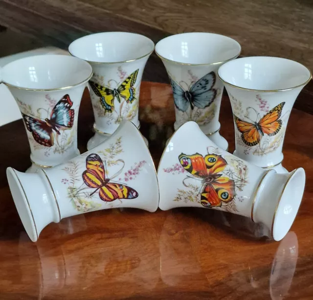 Gorgeous Miniature Butterfly Vase/Tea cups by Lindner Bavaria