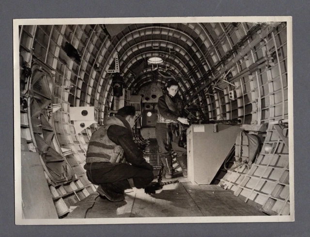 Short Sunderland Flying Boat Stern Gunner Original Press Photo Ww2 U Boats Raf