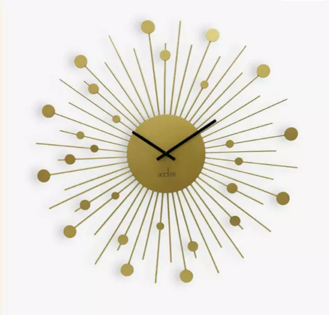 John Lewis Acctim Brielle Wall Clock Brass