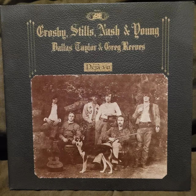 CROSBY STILLS NASH & YOUNG DEJA VU Orig 1st Press LP 1970 Atlantic SD-7200 VG