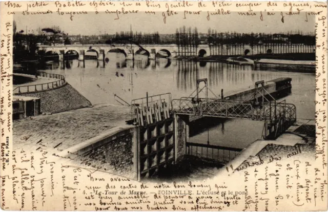CPA Joinville-le-Pont L'Ecluse et le Pont FRANCE (1339486)