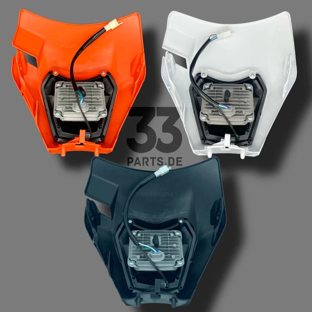 Ktm Exc Led Scheinwerfer Mit E Nummer LED SCHEINWERFER LICHTMASKE KTM EXC SMC Husqvarna mit E-NUMMER!! EUR