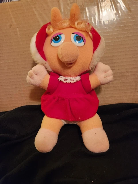 Vintage 1987 McDonalds Jim Henson BABY MISS PIGGY Plush Toy Doll Muppet Babies