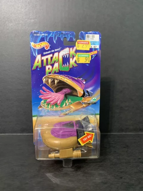 HOT WHEELS ATTACK PACK ALIEN INVADERS - COZMO CLAM New In Package