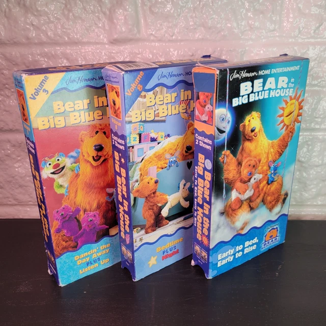 BEAR IN THE Big Blue House VHS Lot of 6 2001 Playhouse Disney Jim ...