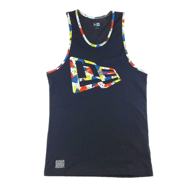 NEW ERA Canotta UOMO "Walala Flag Tank" T-Shirt TEE Maglietta BLACK Nuova NEW S