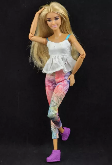 Barbie Made To Move Hybrid Doll With Fashionistas Head Long Blonde