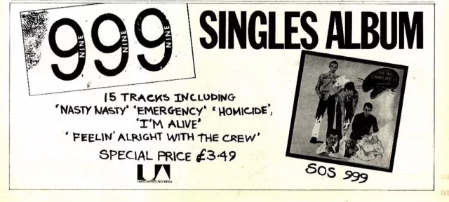 Npbk07 Anzeige 4X11 Nine Nine 999: Das Singles Album