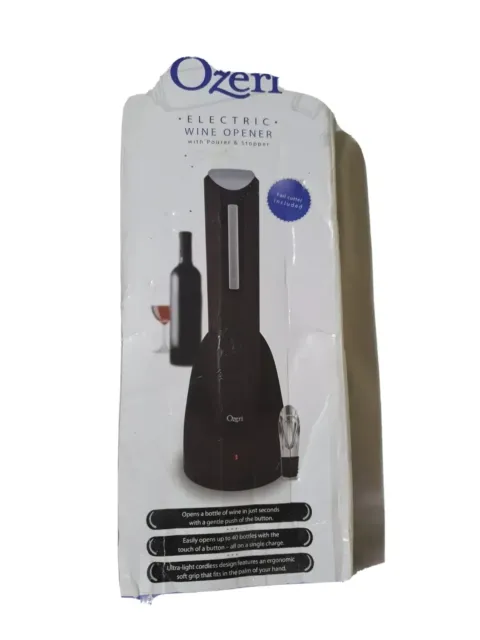 Ozeri Electric Wine Opener With Pourer And Stopper