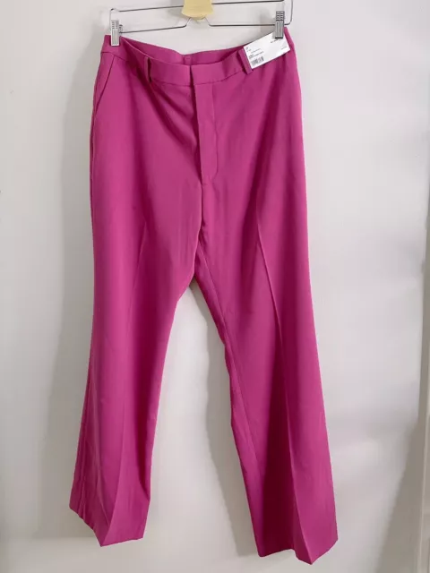 UNIQLO Drape Flared Pants size 10 pink new