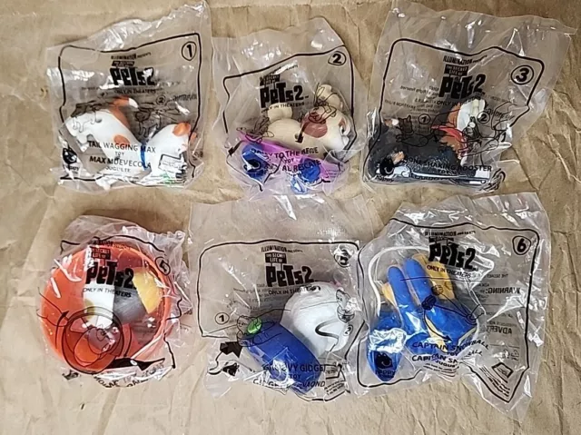 McDonalds Happy Meal Toys The Secret Life of Pets 2 Complete Set Plus Extras