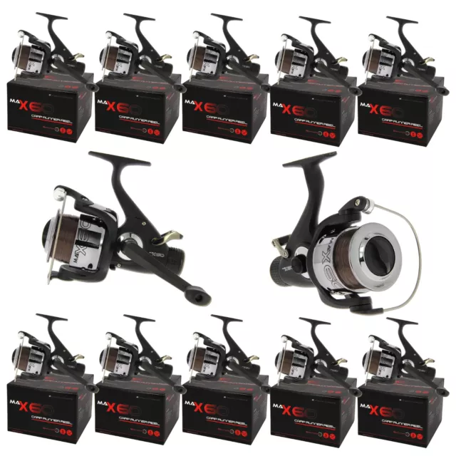 Wholesale Job lot 10x Carp FreeRunner MAX 60 Fishing Reels Pre Loaded 10lb Line