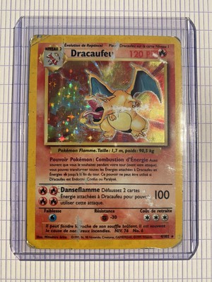 Carte Pokemon Dracaufeu / Charizard 4/102 Edition 1 FR HOLO 1999