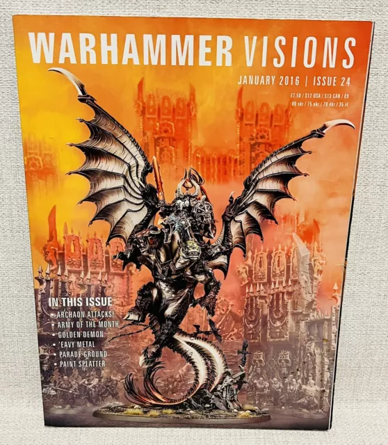 Warhammer Visions Photographic Magazine Issue 24 Jan 2016 Games Workshop Back