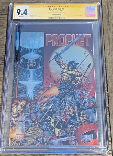 Prophet Volume 2 #1 CHROMIUM FOIL COVER CGC SS 9.4 signed Stephen Platt