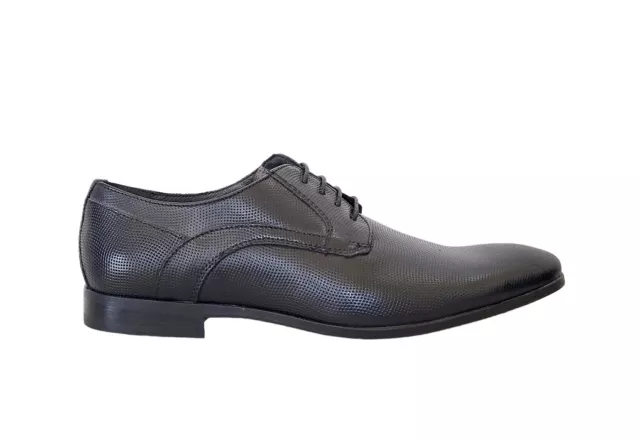 Scarpe Uomo Classica Elegante Stringata Green Step Pelle Nero Fondo Cuoio Gomma