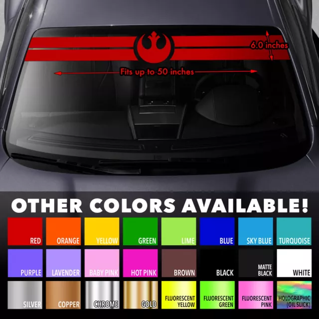 Star Wars Rebel Alliance Starbird Windshield Banner Die Cut Vinyl Decal Sticker