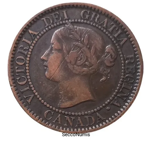 CANADA . Queen Victoria One Cent 1859